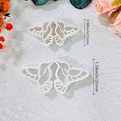 Xaekicr Hummingbird Polymer Clay Cutters – 4 Pcs Clay Cutters for Polymer Clay Jewelry, Bird Shape Clay Earring Cutters, DIY Clay Tools for Earrings and Crafts