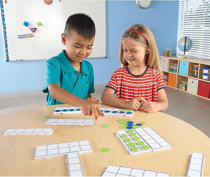 Learning Resources Connecting Ten-Frame Trays, 165 Pieces