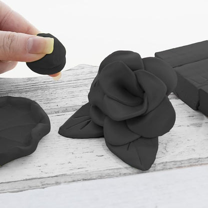 BAZIC Modeling Clay Black Color 1 LB, Light Dough Art Craft, Non Toxic Gift for Artist Kids Toddler Boys Girls, Bulk for Classroom, 2-Pack