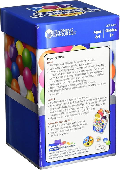 Learning Resources Pop For Addition and Subtraction Math Game, Easter Toys , Classroom and Homeschool Math Games, Math Activities for Kids, 100 Pieces, Grades 1 and up, Ages 6 and up