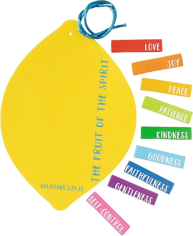 Religious Fruit of The Spirit Sign Craft Kit – Makes 12