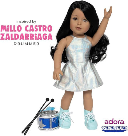 Adora 18" Rebel Girls Doll Collection - Inspired by Good Night Stories Rebel Girl Books - Premium Quality Soft and Movable Doll Body with Realistic Features - Creator