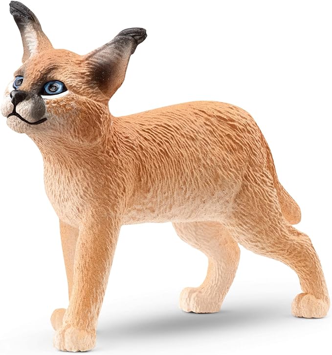Schleich Wild Life New 2023, Wild Animal Jungle Safari Toys for Kids, Baby Caracal Toy Figurine, Ages 3+