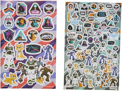 Innovative Designs Disney Pixar Toy Story Buzz Lightyear Coloring Art and Sticker Set for Boys and Girls, 30 Pcs.