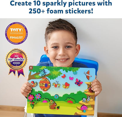 Skillmatics Art & Craft Activity - Foil Fun Bugs & Butterflies, No Mess Art for Kids, Craft Kits & Supplies, DIY Creative Activity, Gifts for Boys & Girls Ages 4, 5, 6, 7, 8, 9, Travel Toys