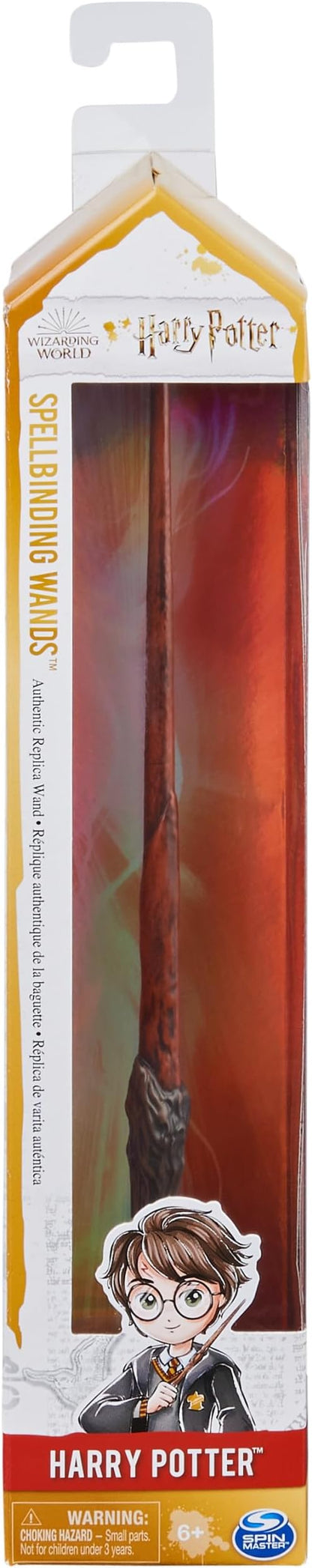 Wizarding World Harry Potter, 12-inch Spellbinding Harry Potter Wand with Collectible Spell Card, Kids Toys for Ages 6 and up