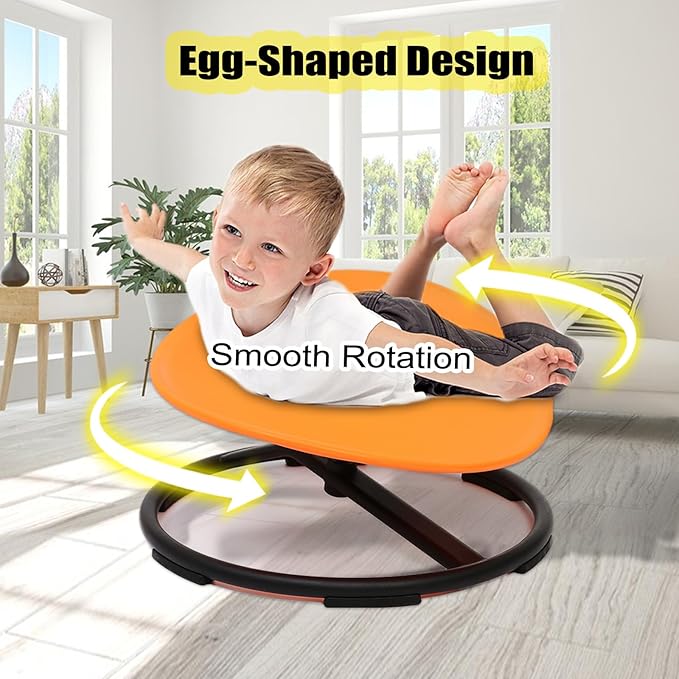 Kids Sensory Swivel Chair,Autism Sensory Spinning Chair for Kids,Sensory Spinning Toy Chair,Kids Coordination Sensory Swivel Products for Ages 3 Years and UP,Training Body Coordination