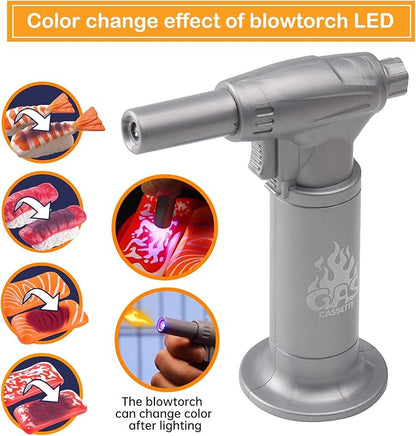 Sushi Slicing Play Food Set, 34Pcs, 3+ Ages LED Light with Color Changing Pretend Food Toys Accessories with Velcro for Kids, Play Kitchen for Toddlers, Learning Gift for Girls Boys