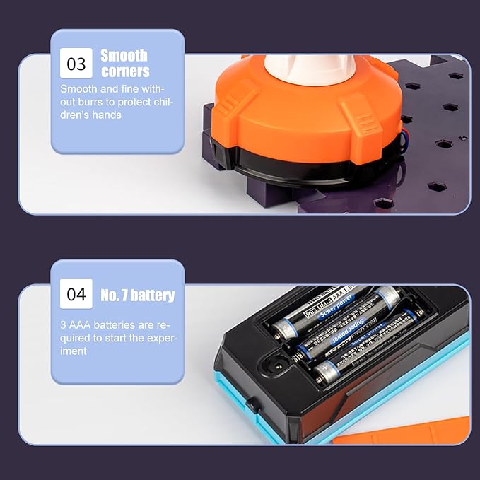 STEAM Electronic Kit, Circuits for Kids, Jr. Electronics Exploration Kit, Kids Circuit Board Building Kit with 25+ Circuits Parts, Engineering Toys | Circuit Kits for Kids Age 8-12