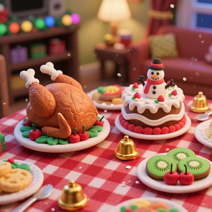 Dough Tools for Kids, 41Pcs Dough Toys Include Play Food Molds - Cupcakes, Ice Cream, Burger, Fries, Noodle, Play Bulk Pack with Roller, Cutters, Scissor, Dough Mat and Storage Bag Gifts (Tools)