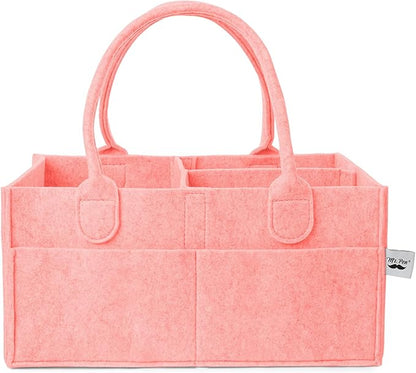 Mr. Pen- Baby Diaper Caddy Organizer, Pink, Nursery Storage Bin and Car Organizer for Diapers and Baby Wipes
