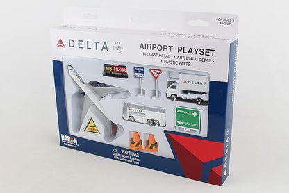 Daron Delta Airlines 12 Piece Playset (Color of the content may Vary)