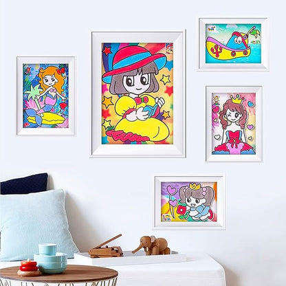 Guuozzli 24 PCS Art Sand,1.24 oz Colored Sand Bottles,Sand Arts and Crafts Kit,Scenic Sand for Kids,DIY Sand Painting,Wedding Decoration