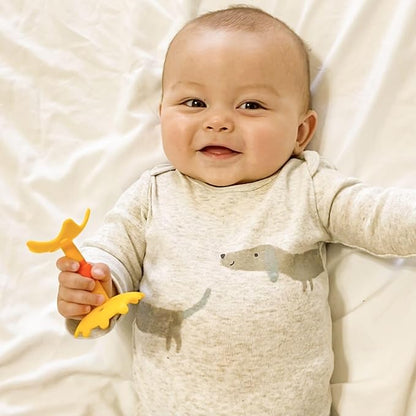 Innobaby Original Teethin Smart EZ Grip Star Teether and Sensory Toy for Babies and Toddlers. BPA Free Teether Yellow