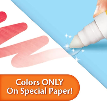 Crayola Color Wonder Mess Free Coloring Kit (120ct), 100 Coloring Pages, 20 Mini Markers, Travel Activity, Toddler Gift, 3+