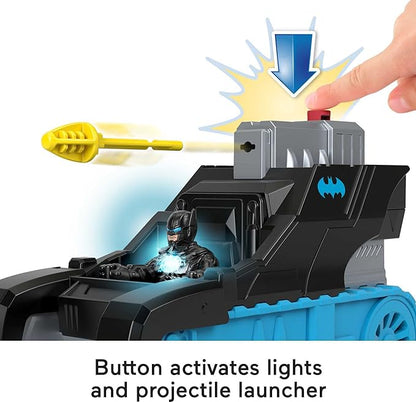 Fisher-Price Imaginext DC Super Friends Batman Toy Bat-Tech Tank Vehicle with Lights for Preschool Pretend Play Kids Ages 3+ Years