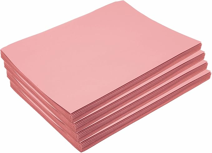 Construction Paper,Pink,9 inches x 12 inches,300 Sheets,Heavyweight Construction Paper,Crafts,Art,Kids Art,Painting,Coloring,Drawing,Creating,Paper,Art Project,All Purpose