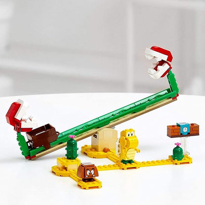 LEGO Super Mario Piranha Plant Power Slide Expansion Set 71365; Building Kit for Kids to Combine with The Super Mario Adventures with Mario Starter Course (71360) Playset (217 Pieces)