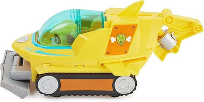 Paw Patrol Aqua Pups Rubble Transforming Hammerhead Shark Vehicle with Collectible Action Figure, Kids Toys for Ages 3 and up