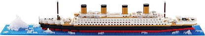 Micro Mini Blocks Building Set Architecture Titanic Cruise Ship Modle Kit, a DIY Mini Bricks for Adults and Toys Presents for Kids 1872 PCS