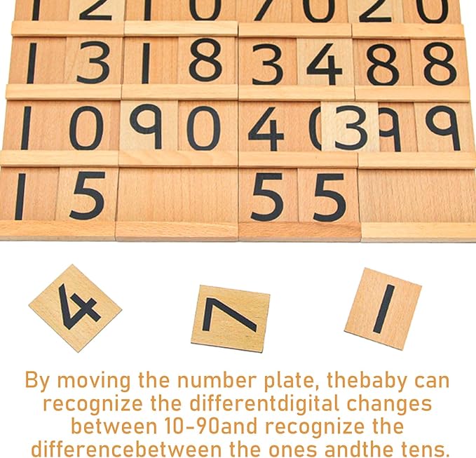 Montessori Math Materials Teens & Tens Boards Preschool Toddler Toys Seguin Boards Home Edition