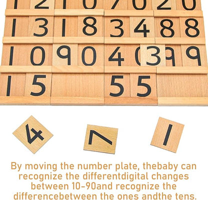 Montessori Math Materials Teens & Tens Boards Preschool Toddler Toys Seguin Boards Home Edition