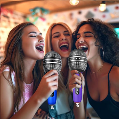 Zhanmai Inflatable Microphones for Kpop Birthday Party Blow up Fake Microphone Prop Toy for Rock Star Musical Singer Concert Karaoke 80s 90s Movie Party Supplies(12 Pieces,Vibrant Color)