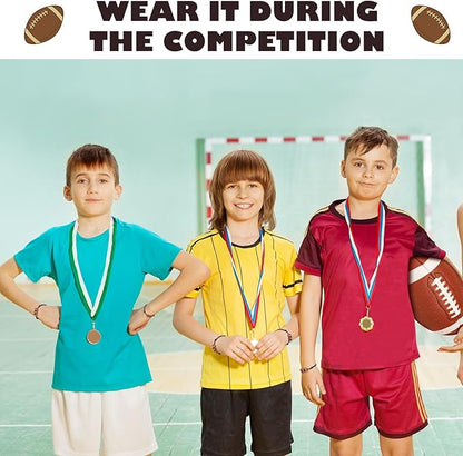 20 Pcs Football Beads Bracelets Football Party Favors Sport Theme Charm Bracelets Bulk Adjustable Braided Football Gifts Sports Fan Football Bracelets for Boys Girls Adults Birthday Favors Decoration