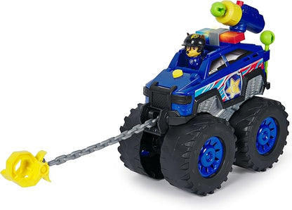 Paw Patrol: Rescue Wheels Chase’s Power Haulin’ Cruiser, Toy Truck with Launcher, Motorized Winch, Lights & Sounds, Kids Toys for Boys & Girls Ages 3+