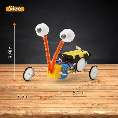 4 Set Bulk Robot Kits for Kids 8-12, STEM Crafts Robotics Science Projects STEM Toys for Boys Girls, Electronics Building Craft Kit Classroom Activities 1st 2nd 3rd Grade 8 9 10 11 12 Year Old