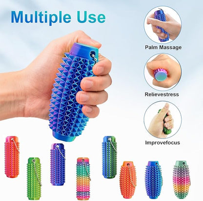 5PC Little Ouchies Fidget Toys Adults, Pain Stim Fidget Anxiety Relief Pain Stim Pocket Sensory Toys for Anxiety and Stress Reduction,Portable Travel Stress Relief Keychain