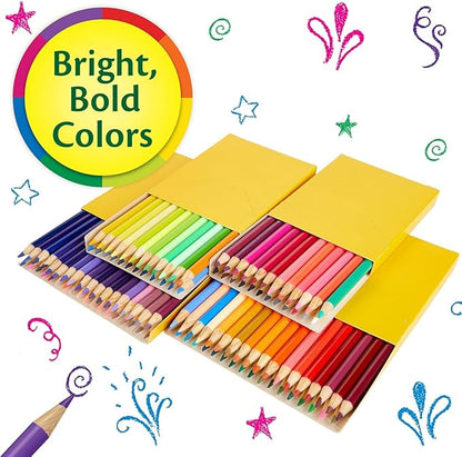 Crayola Colored Pencils Set (120ct), Coloring Book Pencils, Kids Art Supplies, Bulk Colored Pencils, Presharpened, Gifts for Kids, Ages 3+