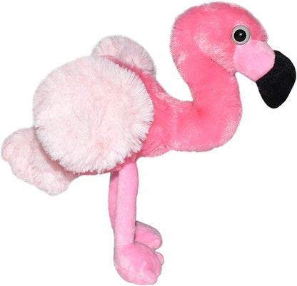 Wild Republic Flamingo Plush, Stuffed Animal, Plush Toy, Gifts for Kids, Hug’Ems 7"