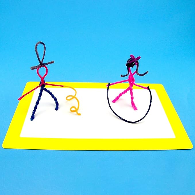 WikkiStix Travel Fun Pak, 24 Wikki Stix and 8-Page idea Booklet and playboard, Made in The USA! (Pack of 2)