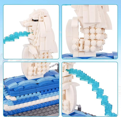 Oichy Merlion Building Blocks Set, 503 PCS Creative Toy Building Sets, World Famous Architecture Model Kits for Adults and Kids