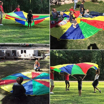Sonyabecca Parachute Kids Play 8FT,10FT,12FT,16FT,20FT for 8-12 Years Game, Kids Party Game