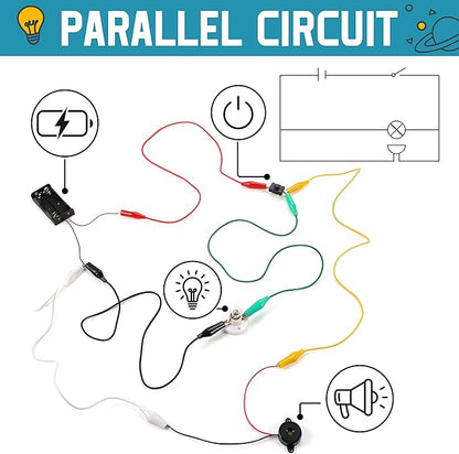 Sntieecr Electric Circuit Motor Kit with Solar Panel, Solar Motor Kit for Kids Science Experiment Educational Montessori Learning Kits, DIY STEM Science Project for Boys and Girls