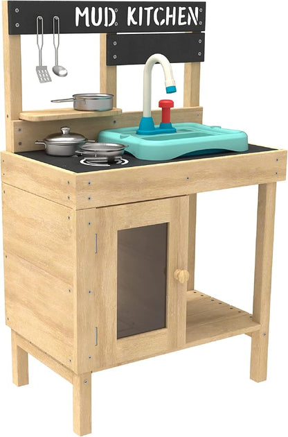 Splash & Play Happy Chef Mud Wooden Mudd Kitchen,93.5 x 40 x 12.5 cm
