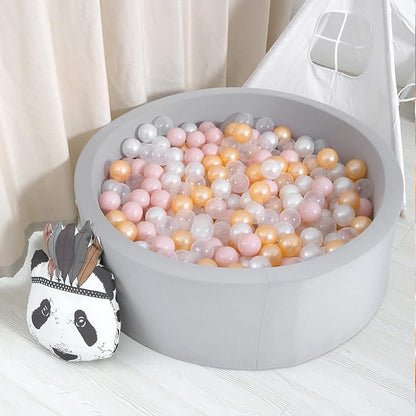 GOGOSO Baby Ball Pit Balls -100pcs Small Crush Proof Plastic Play Ball Pool Pits for Toddlers 1-3 Play Tent, Kids Birthday Party, Baby Playpen Yard, Kiddie Pool