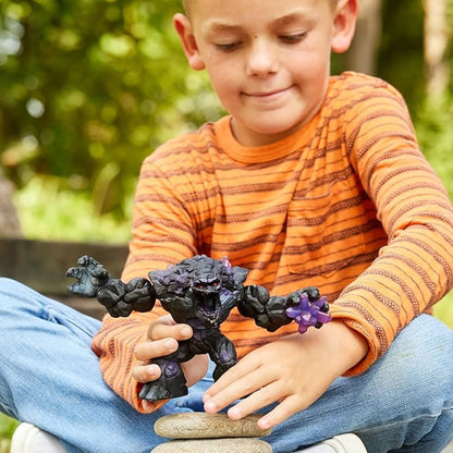 Schleich Eldrador Shadow World Stone Monster - Realistic Mythical Fantasy Creature Action Figure Toy - Stone Creature with Movable Arms and Torso, for Boys and Girls, Gift for Kids Age 7+
