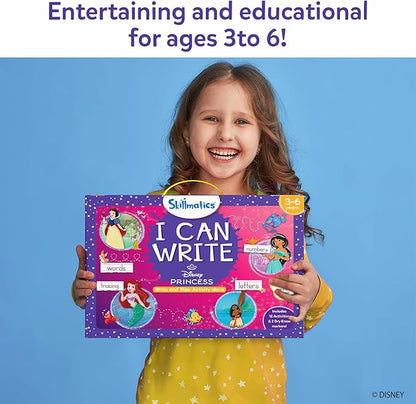 Skillmatics I Can Write Disney Princess - Reusable Preschool Learning Activities, Educational Toys & Games, Handwriting Aids, Back to School Supplies, Gift for Students, Kids, Toddlers Ages 3, 4, 5, 6