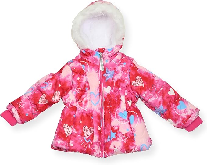 Arctic Quest Little Girls Bib Snow Pants and Ski Jacket Water-Resistant Snowsuit For Kids Winter Jacket For Girls