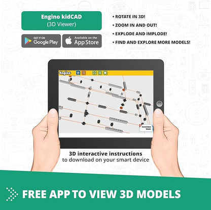 Engino- STEM Toys, Physics Laws: Inertia, Friction, Circular Motion, Construction Toys for Kids 9+, Educational Toys, Gifts for Boys & Girls (6 Model Options)