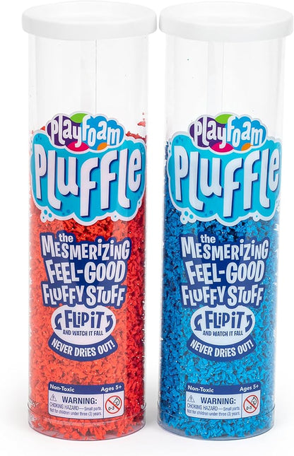 Educational Insights Playfoam Pluffle for Sensory Bins 2-Pack Red & Blue, Ages 3+