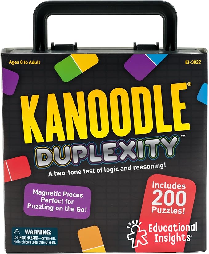 Educational Insights Kanoodle Duplexity, Brain Teaser Puzzle Challenge Game for Kids, Teens, and Adults, Stocking Stuffers, Ages 7+