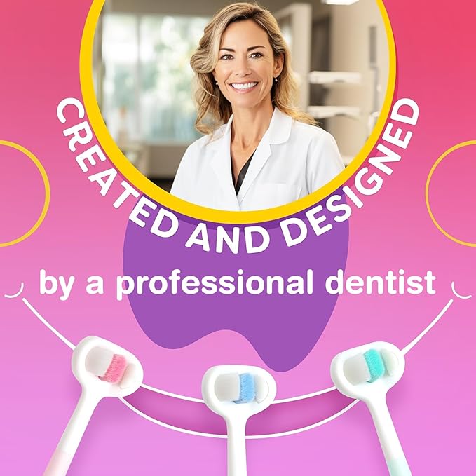 Extra Soft Toddler Toothbrush , Toddler toothbrushes 1-2 Toothhugger High Efficient 3 Sides Baby Toothbrush 12 months and up, Infant Toothbrush, Toddler Toothbrushes 1-3, Baby Toothbrush (3 Pack)