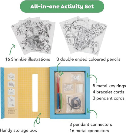 Tiger Tribe: Shrinkies - Ultimate Collection - Color & Bake to Create Charms for Jewelry & Keychains, Craft Kit, Kids Ages 5+, Adult Supervision