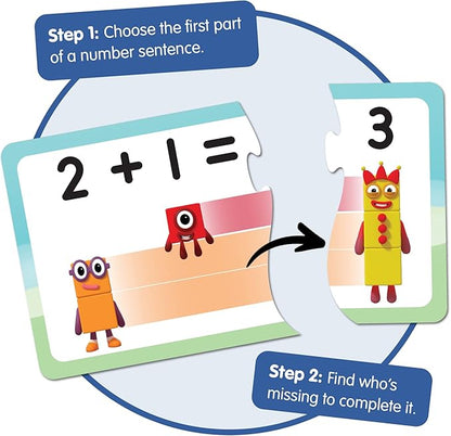 hand2mind Numberblocks Adding and Subtracting Puzzle Set, Addition and Subtraction Games, Number Puzzle, Matching Game, Preschool Math Toys, Toddler Educational Toys, Easter Basket Stuffers for Kids