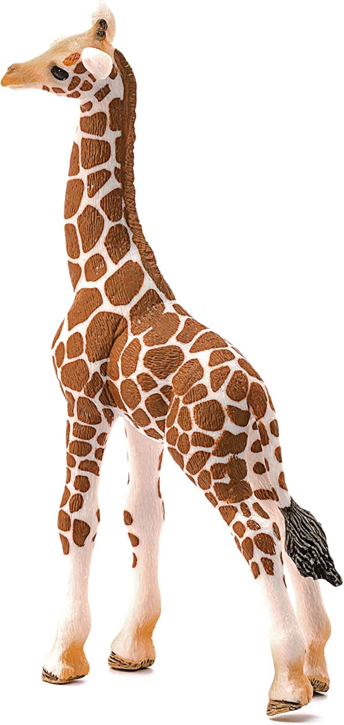 Schleich Wild Life Giraffe Calf Animal Figurine - Realistic and Highly Detailed Baby Giraffe Toy Figure, Fun and Educational Play for Boys and Girls, Gift for Kids Ages 3+