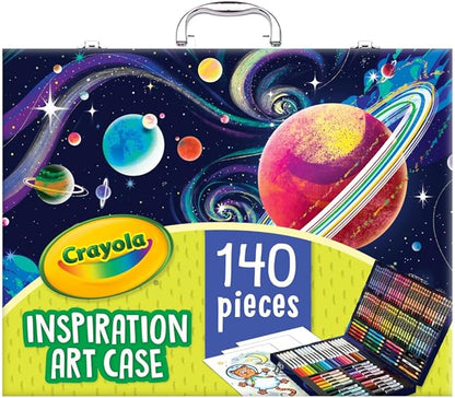 Crayola Inspiration Art Case Coloring Set - Space (140ct), Art Kit For Kids, Toys for Girls & Boys, Art Supplies Set, Drawing Gift for Kids, 5+ [Amazon Exclusive]